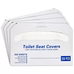 Juvale 4 Pack of 250 Pieces Disposable Toilet Seat Covers, Flushable Paper Cover for Bathroom, Kids, Adults, 14 x 16 In, 1000 Pack