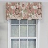 RLF Home Verona Petticoat Modern Premium Design Printed Valance 3" Rod Pocket 50" x 15" Blossom Pink - 2 of 3