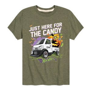 Boys' - Hot Wheels - Halloween Here For The Candy Short Sleeve Graphic T-Shirt - 1 of 4