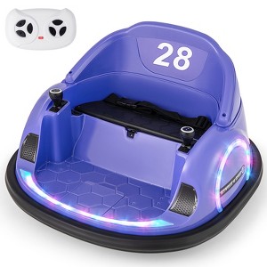 Infans 12V Electric 360° Spin Car Toy Ride on Bumper Car for Toddlers w/ Remote Control - 1 of 4