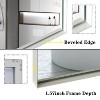 NicBex Bathroom Mirror,Rectangle Vanity Mirror for Wall,Bathroom Mirrors for Over Sink,Corner Mirror with Metal Frame,Horizontal/Vertical - 4 of 4