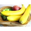 Juvale Set of 6 Plastic Artificial Bananas Individual Fake Faux Fruits for Home Kitchen Decor, Yellow - 3 of 4