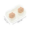 Unique Bargains Contact Lens Case Contact Lens Container Contact Lens Carrier 2.68"x1.77"x1.1" 1Set - 3 of 4