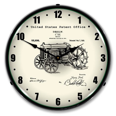 Collectable Sign & Clock | Ford Tractor 1919 Patent LED Wall Clock Retro/Vintage, Lighted