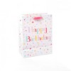 Medium Birthday Gift Bag with Glitter - Spritz™: Multicolor Typography, Paper, 12.75" Height, 10" Width - 3 of 4