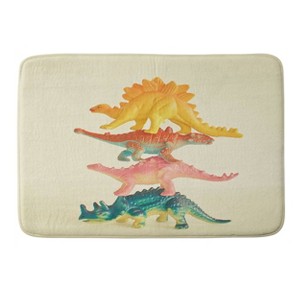 Deny Designs Cassia Beck Dinosaur Antics Memory Foam Machine Washable Bath Mat - 1 of 4