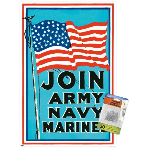 Trends International Join Army Navy Marines Unframed Wall Poster Prints - image 1 of 4