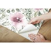 RoomMates April Showers Peel and Stick Wallpaper Pink: Removable Vinyl, Self-Adhesive, Smooth Finish, 28 Sq Ft Coverage - 3 of 4
