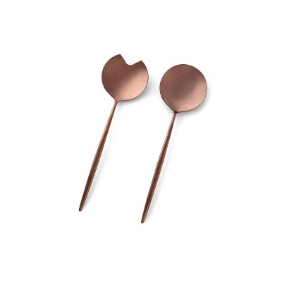 2pc Gaze Copper Mirror Serving Set - Cambridge Silversmiths