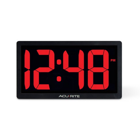 Acurite Digital Led Clock Red : Target