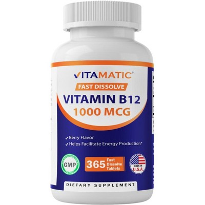 Vitamin B12 1000 mcg - 365 Fast Dissolve Tablets