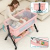 Foalom Baby Bassinet 3 in 1 Baby Bassinet Bedside Sleeper, Easy Assemble Amd Folding Portable Baby Cradle - 3 of 4
