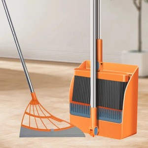 Racxily 3-Piece Broom Set, Suitable for Cleaning Carpets and Floors, Applicable to Offices, Kitchens and Homes, with Deep Cleaning Squeegee - 1 of 4
