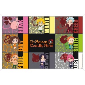 Trends International The Seven Deadly Sins: Season 3 - Chibi Sins Framed Wall Poster Prints - 1 of 4