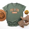 Simply Sage Market Women's Varsity Pumpkin Junkie Short Sleeve Garment Dyed Tee - 2 of 2