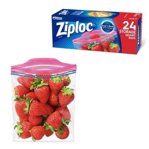 Ziploc Storage Quart Bags : Target