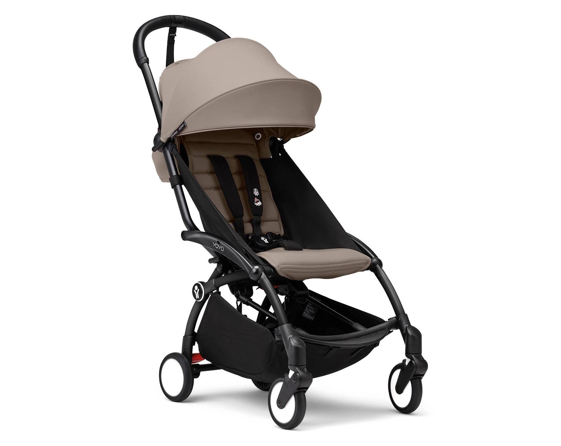 Stokke YOYO³ Stroller Lightweight & Compact Carry-On Compatible - Black Taupe - 6m+