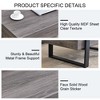 NicBex Modern Rectangular Wooden Coffee Table with Black Metal Legs,Center Table for Living Room,Living Room Furniture - 4 of 4