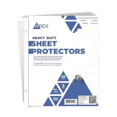 Clear Heavy Duty Sheet Protectors 8.5x11 Pack of 500 (4 Packs)