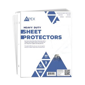 Clear Heavy Duty Sheet Protectors 8.5x11 Pack of 500 (4 Packs) - 1 of 4