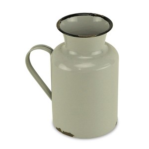 Cheung's Rilla Lacquered Style Gray Jug Dcor - 1 of 4