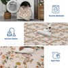 Modern Washable Area Rug, Soft Floral Floor Cover with Non Slip Backing, Low Pile Stain Resistant Floor Carpet for Home Office - 4 of 4