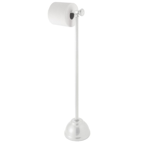 Mdesign Metal Free-standing Toilet Paper Holder - White : Target