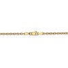 Black Bow Jewelry 2.4mm, 14k Yellow Gold Solid Link Cable Chain Necklace - 4 of 4
