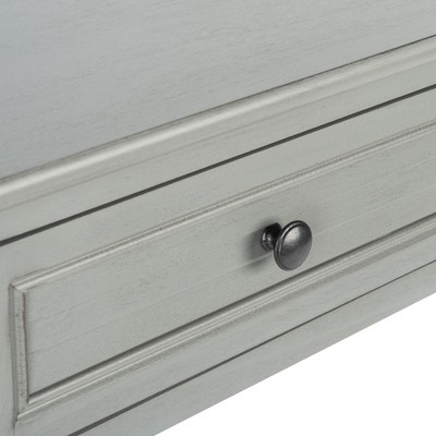 Distressed Gray Pinewood Hallway Table with Storage