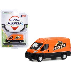2020 Ram ProMaster 2500 Cargo High Roof Van "Armor All" Orange and Black "Route Runners" 1/64 Diecast Model Car by Greenlight - 1 of 3