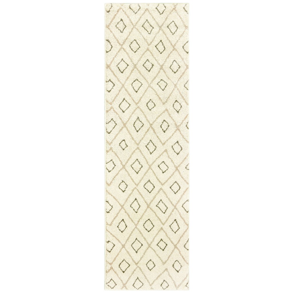 Runner Camryn Diamond Rug Ivory/Sand