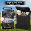 MooxvMoo 50-Gallon Outdoor Deck Box. Lockable, waterproof&UV-resistant storage for patio furniture,garden tools, cushions&pool gear,Black - 2 of 4
