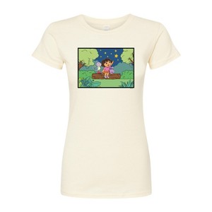 Women's - Dora the Explorer - Boots Stars Fitted Graphic T-Shirt - 1 of 2