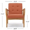 CAVINAS Stylish and Comfy Accent Chair,Club Chair with Plush Button-Tufted,Mid-Century Modern Arm Chair for Living Room,Office - 2 of 4