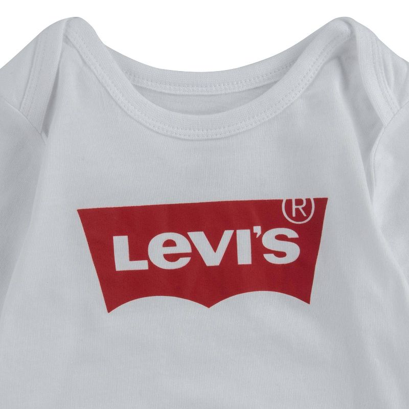 Levi's® Baby Long Sleeve Batwing Bodysuit, 4 of 5