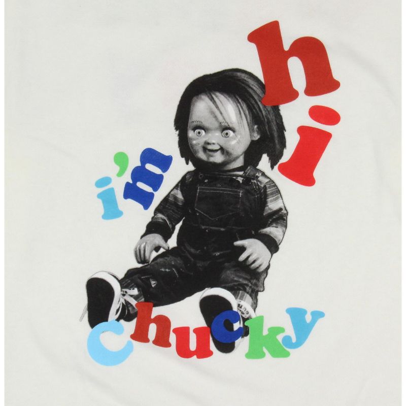 Child's Play Men's Chucky Wanna Play Adult Pullover Crewneck Sweatshirt, 2 of 5