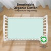KeaBabies 2pk Soothe Fitted Crib Sheets Neutral, Organic Baby Crib Sheets, Fits Standard Nursery Baby Mattress - 2 of 4