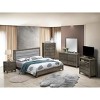 TiramisuBest Stylish Gray Particle Board Full Bed, 48"H x 58"W x 81"D, 71 lbs, Transitional Design, DIY Assembly - 3 of 4