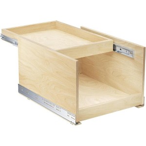 Double-Drawer Pull Out Cabinet Organizer 10½” W x 21” D Soft Close Cabinet Drawers Slide Out with Full Extension Rail Slides Cabinet Pull Out Shelves - 1 of 4