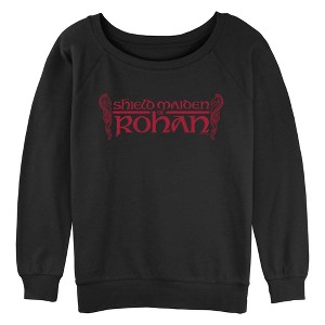 Junior's The Lord of the Rings: The War of the Rohirrim Shield Maiden Logo Crop T-Shirt - 1 of 4