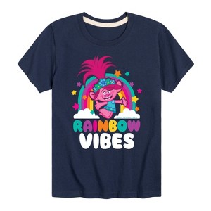 Boys' - Trolls - Rainbow Vibes Poppy Short Sleeve Graphic T-Shirt - 1 of 4