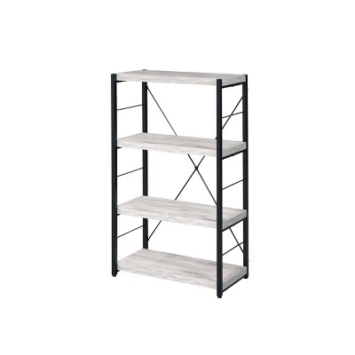 43" Jurgen Bookcase Antique White/Ash/Black - Acme Furniture