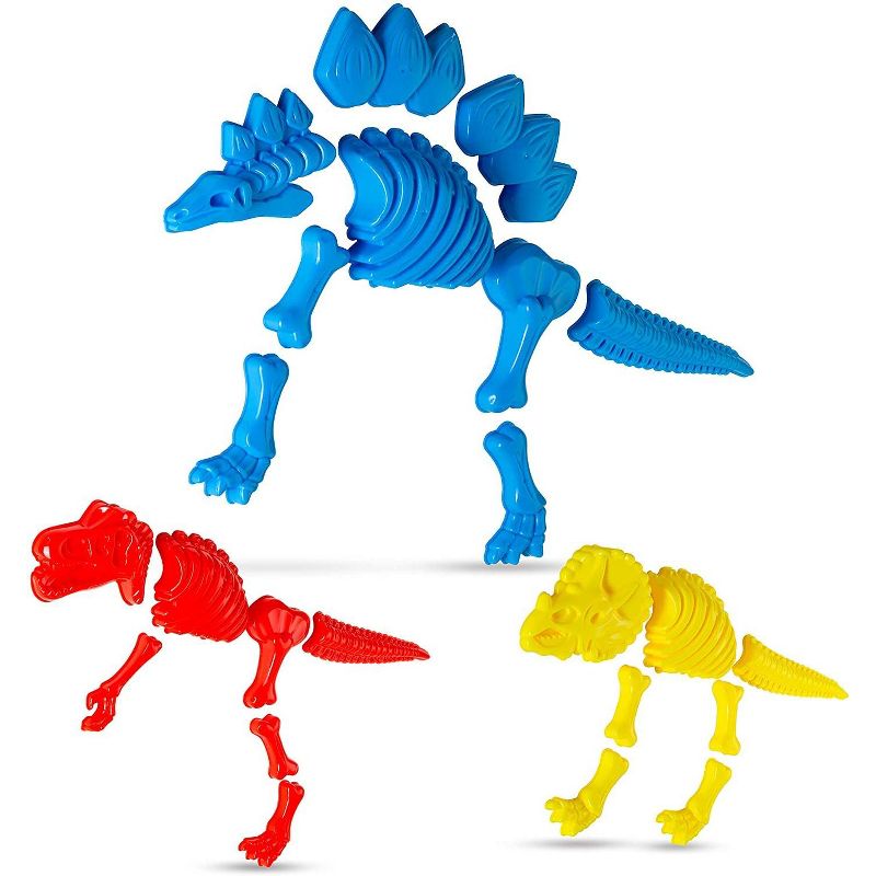 Top Race Large Dinosaur Sand Molds - 3 Pack, 1 of 5