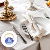 Unique Bargains Napkin Rings Faux Diamond Stainless Steel Plastic 1 Pc - 2 of 3