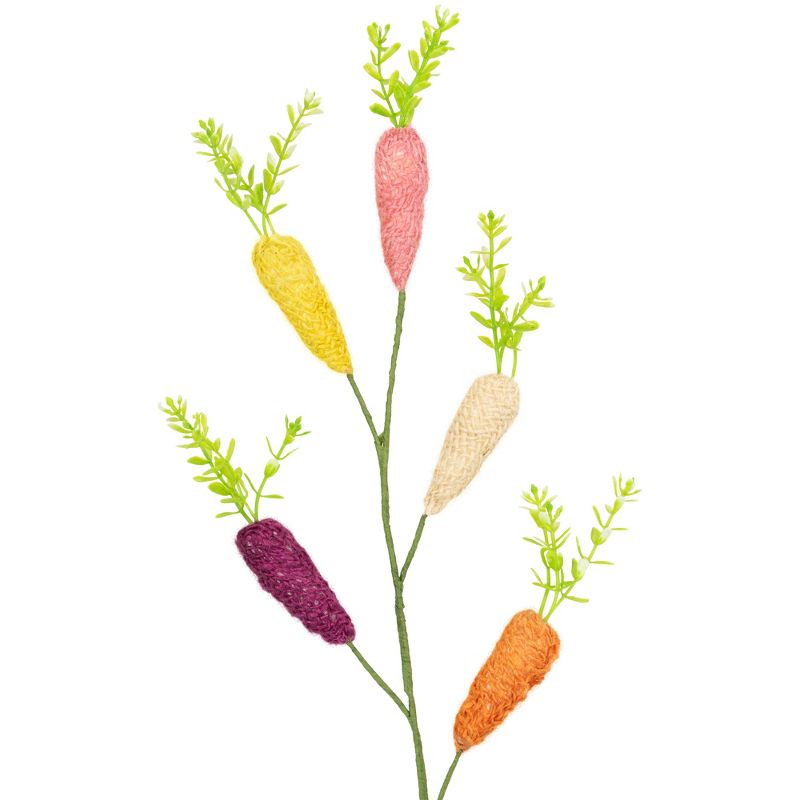 Northlight Knitted Carrots Easter Spray - 23.75" - Multicolor, 5 of 8