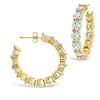 SHINE by Sterling Forever CZ Celebration Stud Hoop Earrings - 2 of 3