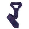 Men's Checkered 2.75 Inch Wide And 57 Inch Long 100% Cotton Neckties - 4 of 4