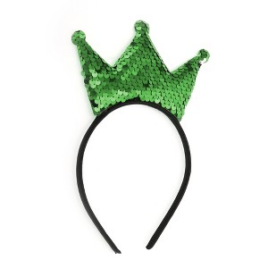 Unique Bargains Crown Sequins Headband for Halloween 1 Pc - 1 of 4