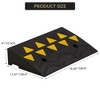 Heavy-Duty Rubber Driveway Curb Ramp, Threshold Ramp with Non-Slip Surface, 55,000 Lb Capacity, for Trucks, SUVs, Wheelchairs - 2 of 4