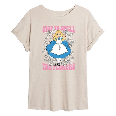 Women's - Disney - Alice In Wonderland Oversized Graphic T-Shirt - image 1 of 4